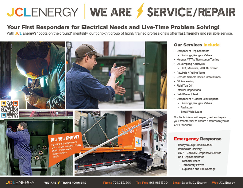 Service & Repair - JCL Energy - We Are Transformers